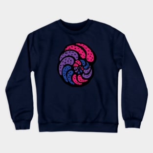 Bisexual Pride Flag Foram Foraminifera Micropaleontology Crewneck Sweatshirt